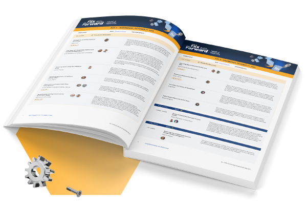 Fiix Forward 2025 agenda book